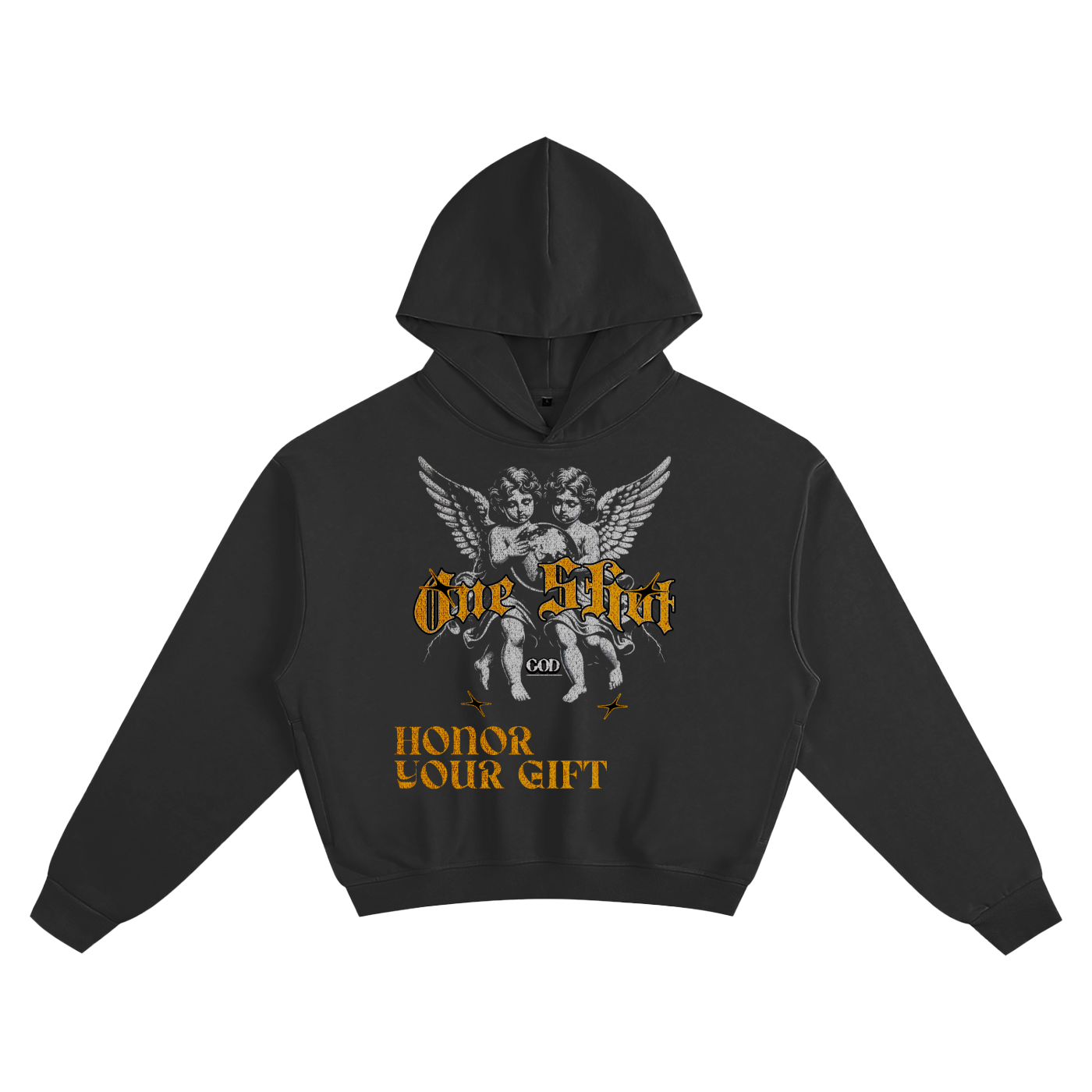 "Honor" Cropped Hoodie