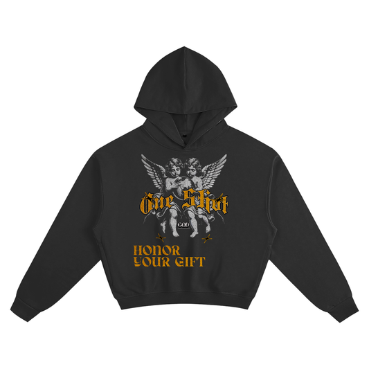 "Honor" Cropped Hoodie